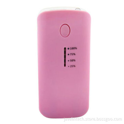 4000/4400/5200mAh 2-pieces 18650 Batteries Power Bank with Short Circuit Protection